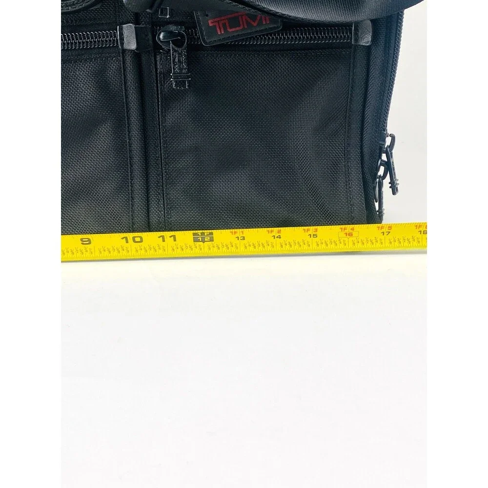 TUMI Alpha 26114DH Black Ballistic Nylon Laptop Briefcase Business Bag READ